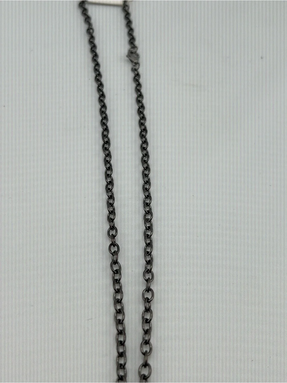 🎁wolf head Fashion Jewelry Dark Gunmetal Chain Necklace